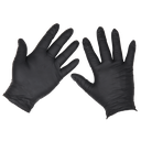 Extra-Thick Powder-Free Disposable Nitrile Gloves, Large - Pack of 100