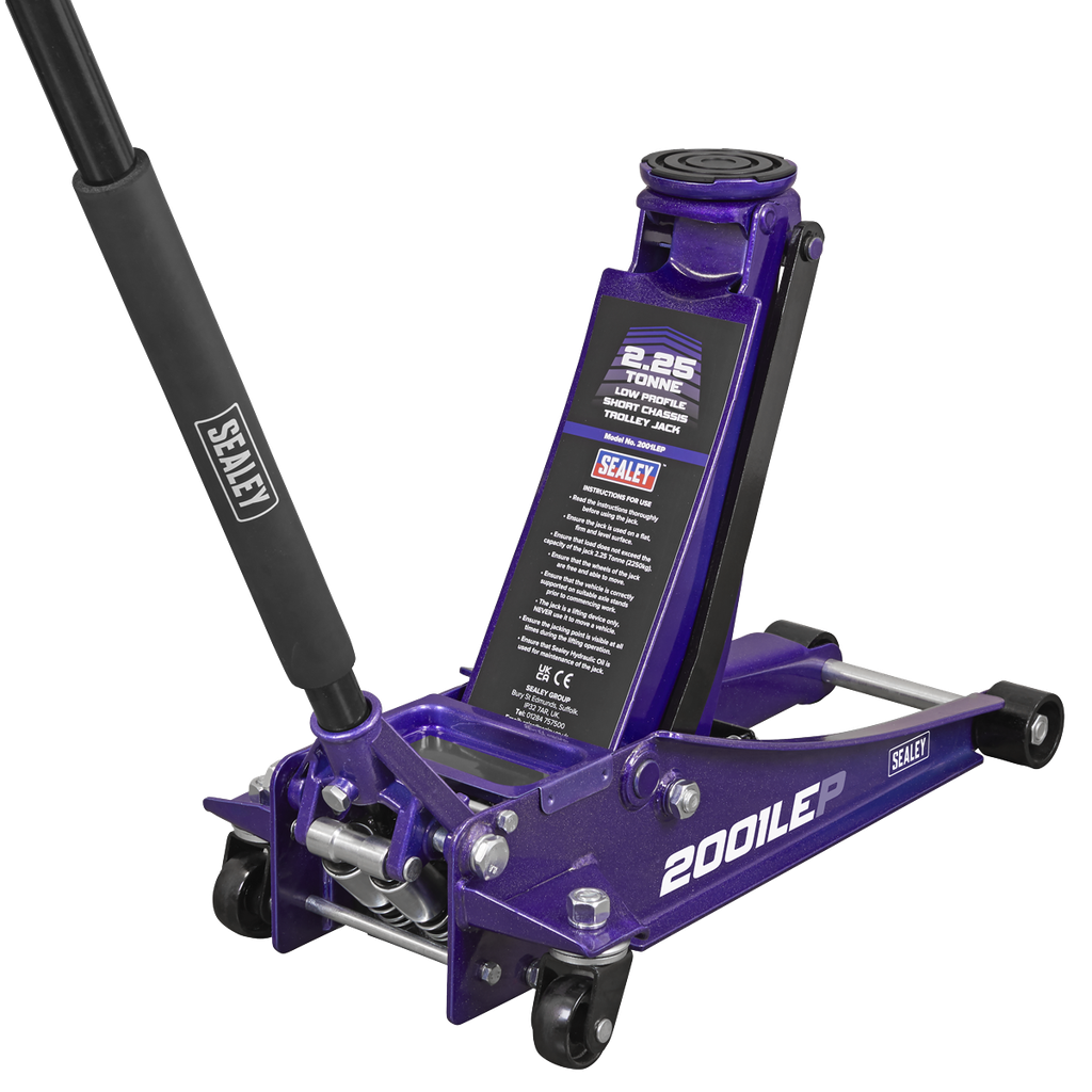 Low Profile Trolley Jack with Rocket Lift 2.25 Tonne - Purple