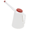 Oil Container with Red Lid & Flexible Spout 3L