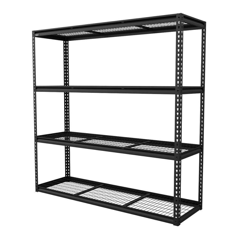 Sealey Heavy-Duty Modular Racking Unit with 4 Mesh Shelves 300kg