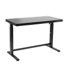 Dellonda Single Motor Ultra-Quiet Electric Desk with Control Panel, USB Port & Drawer - Black Desktop