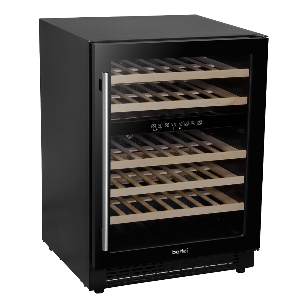 Baridi 46 Bottle Under-Counter/Freestanding Dual Zone Fridge & Cooler 60cm