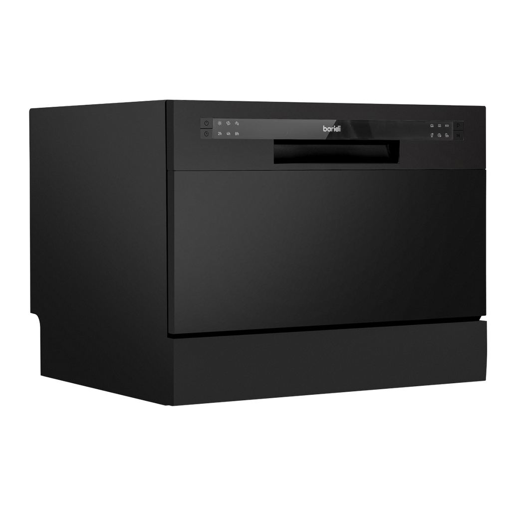 Baridi Tabletop Dishwasher 6 Place Settings 6.5L Capacity - Black