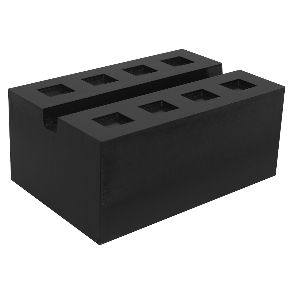 Slotted Rubber Support Block for Viking Jacking Beams 80mm
