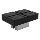 Cross Slotted Rubber Support for Viking Jacking Beams 82mm