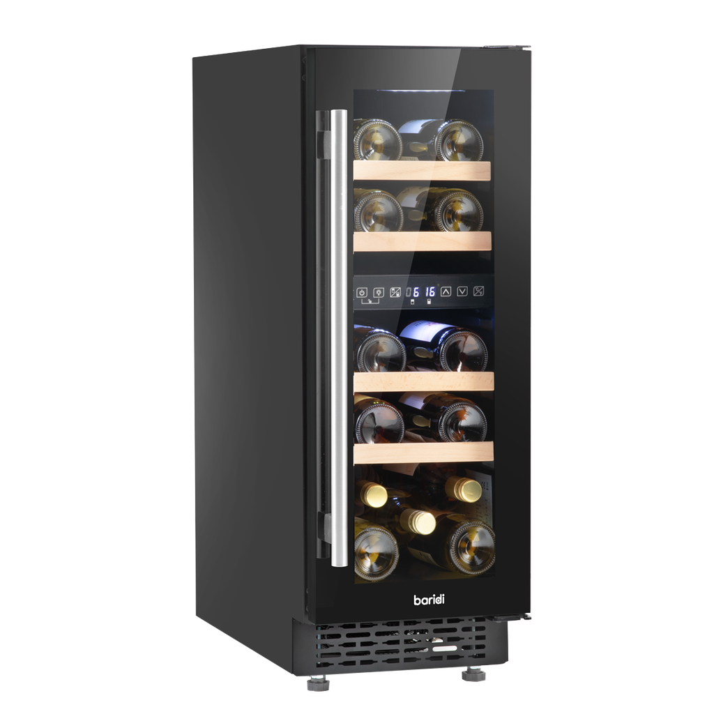 Baridi 17 Bottle Slim Wine Fridge & Cooler 30cm
