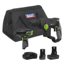 2 x SV10.8 Series Cordless Power Tool Kit 10.8V - 2 Batteries & Euro Plug