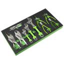 Siegen Adjustable Wrench & Pliers Set with Tool Tray 10pc