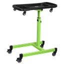 Adjustable-Height Mobile Workstation with Removable Top Tray