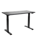 Dellonda Black Electric Height Adjustable Standing Desk, 1400 x 700mm Dual Motor 100kg