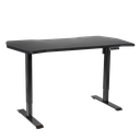 Dellonda Carbon Fibre Effect Electric Height Adjustable Standing Desk with Memory, Quiet, 1400 x 700mm