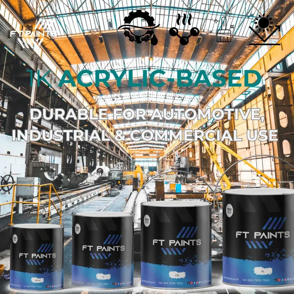 1K Acrylic Paint – Quick-Dry, Durable Paint for Cars, Industry & DIY Use