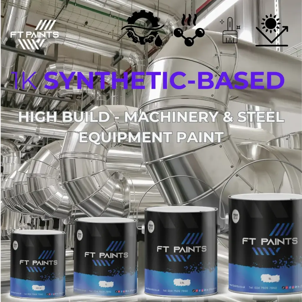 1K High-Build Paint – Tough, Rust-Resistant Paint for Machines & Metal Surfaces