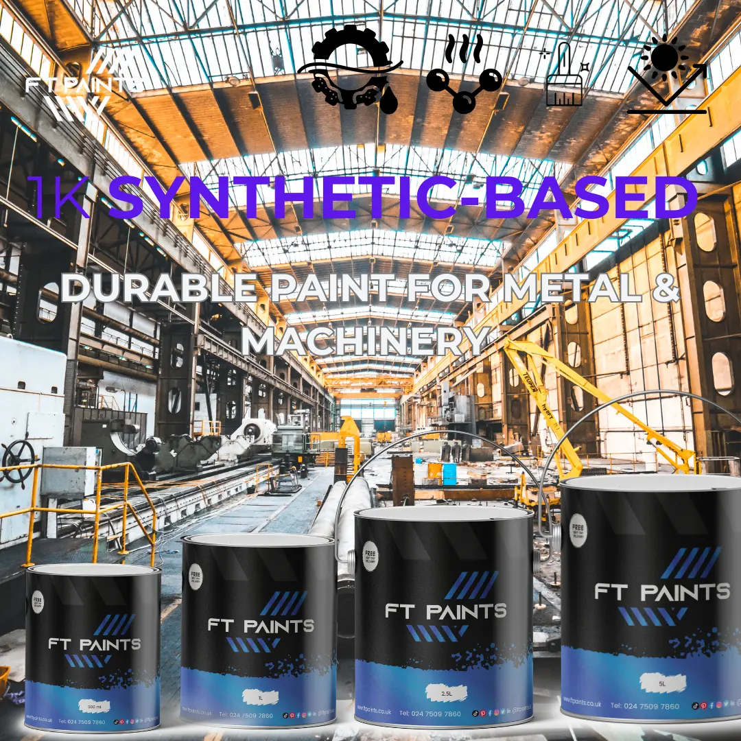 [RT-AK-235-P10L-T2L-HG] 1K Synthetic Paint – Easy-to-Use Quick Dry Paint for Cars, Metal & DIY Projects (12kg Kit ( 10kg Paint + 2l thinners ))