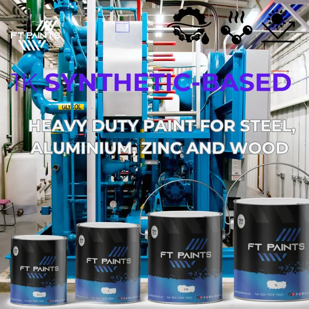 RT 1K High-Solid Protective Paint – Corrosion-Resistant, High-Build Protection for Steel, Machinery, Wood & Containers