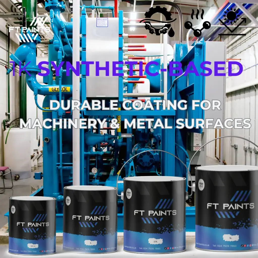 1K High-Solid Enamel Paint – Quick-Dry, Weather-Proof Paint for Steel, Machines & Construction