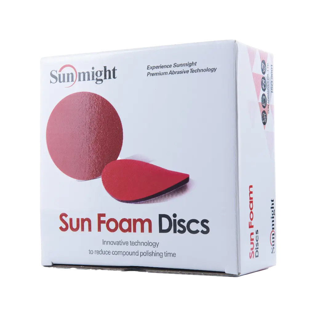 SunFoam - 150mm Red Foam Discs P5000