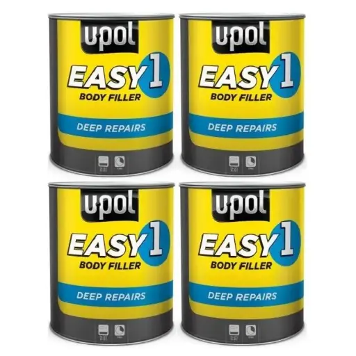 [BULKUPOLEASY1X4] 4 X UPOL EASY 1 BODY FILLER 3L *BULK BUY*