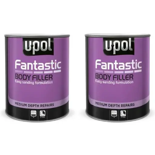 [BULKUPOLFANTX2] 2 X UPOL FANTASTIC LIGHTWEIGHT BODY FILLER 3L *BULK BUY*