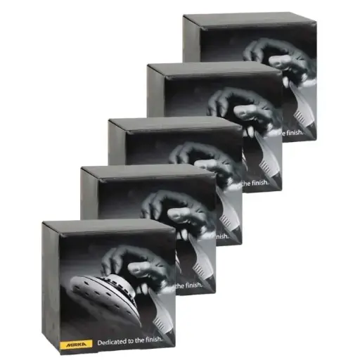 [MIRGOLDX5] MIRKA GOLD 15H 150MM HOOK AND LOOP DISCS - 5 BOX DEAL
