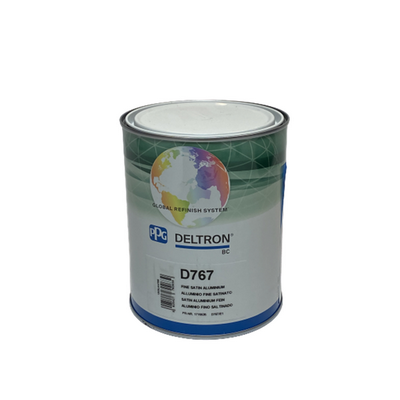 [PPG.D767/E1] 1ltr PPG Deltron GRS BC Fine Satin Aluminium Tinter (Each)