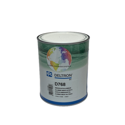 [PPG.D768/E1] 1ltr PPG Deltron GRS BC Medium Satin Aluminium Tinter (Each)