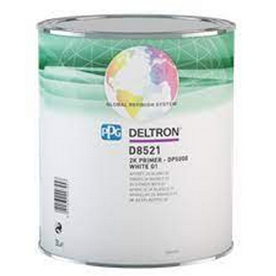 [PPG.D8521/E3] 3ltr PPG Deltron DP5000 2K White Primer G1 (Each)