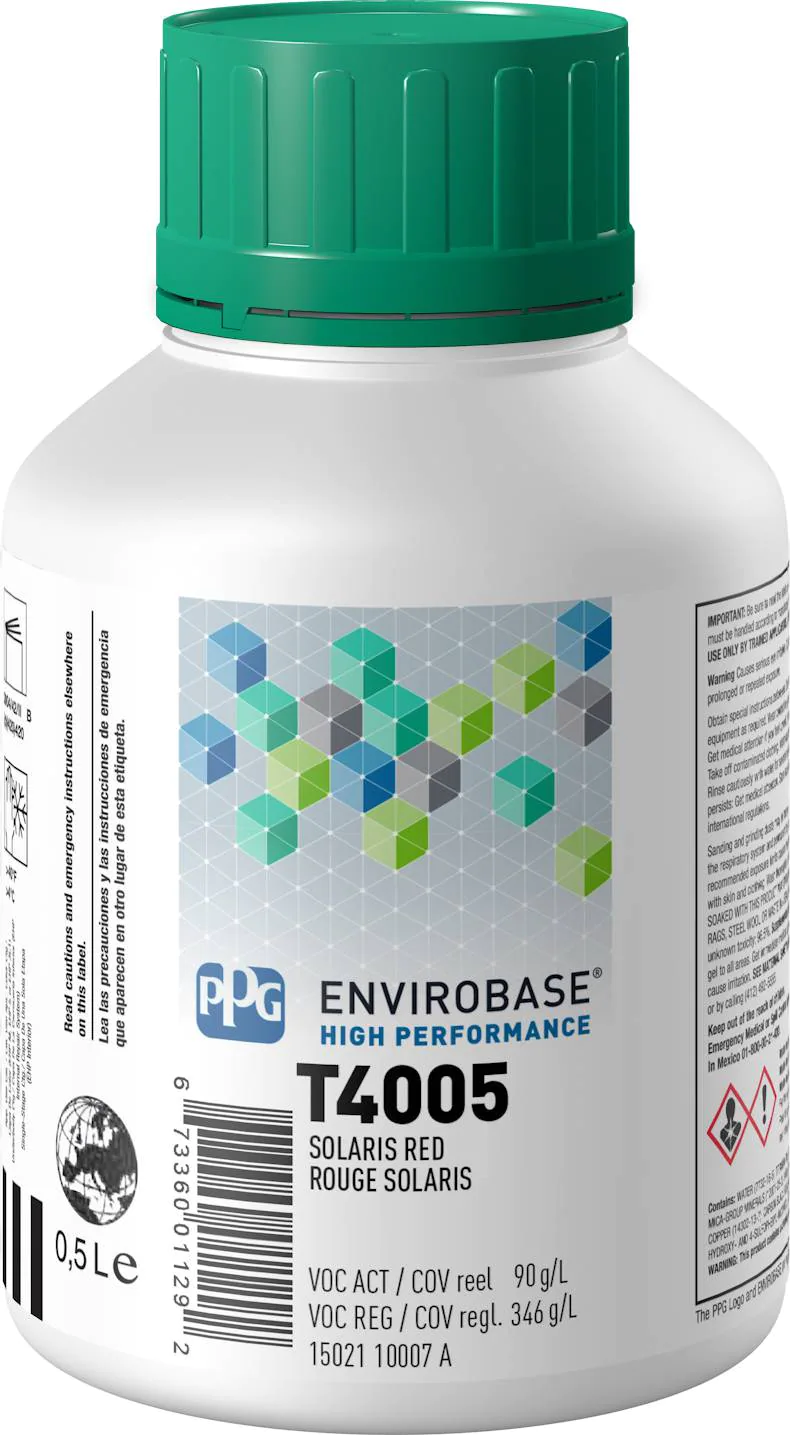 [PPG.T4005/E0.5] 500ml PPG Envirobase High Performance Solaris Red Tinter (Each)