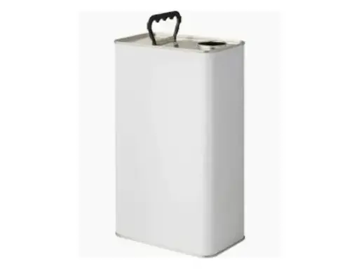 [EC005] 5 Litre Plain White Rectangular Solvent (Berg) Can (SAR)