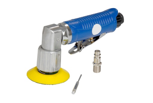 [625624] Duren 75mm dual action air operated angle sander with 50 & 75mm hook & loop backing pads