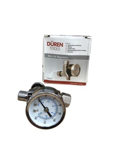[721237] Duren Mini air regulator for spray guns. 1/4bsp thread