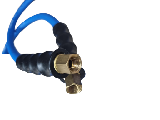 [BB101.5WHIP] Fast Mover B-55 air whip hose. 10mm bore x 1.5mtrs fitted with swivel 1/4bsp female threads. 300PSI/20BAR max pressure rated. Silicone free & anti static