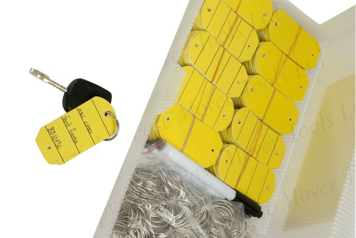 [FMT025] Fast Mover Plastic & durable vehicle key ID tags. Can be written