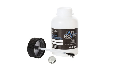 [FMT074125] Fast Mover Touch up paint bottle. 125ml capacity with inbuilt br