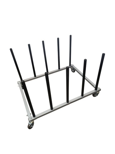 [FMT1223] Fast Mover Mobile vehicle panel storage rack for 4 panels. 1200m