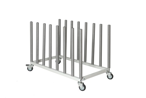 [FMT1226] Fast Mover Mobile vehicle panel storage rack for 7 panels. 1200m
