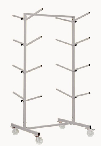 [FMT224S] Fast Mover Bumper storage rack for 8 large bumpers. Mobile