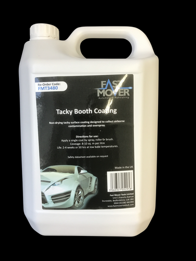 [FMT3480] Fast Mover Spray booth surface tacky coating. 5 ltrs.
