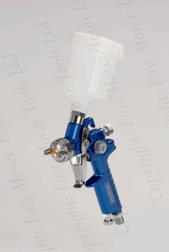 [FMT36001.0] Fast Mover HVLP gravity feed spray gun with 125ml paint pot. 1.0mm aircap