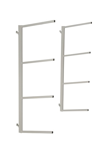 [FMT409S] Fast Mover Bumper storage rack for 4 large bumpers. Foldaway & wall mounted.