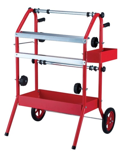 [FMT4200] Fast Mover Mobile  masking paper dispenser with tape applicator. 450mm wide. Takes 2 rolls of paper.