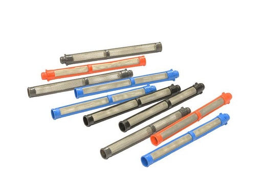 [FMT4790] Fast Mover 100 Mesh inline pencil airless spray gun filter. Blue. 10 filters per pack
