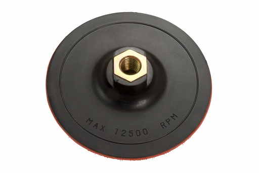[FMT5007] Fast Mover Blacking plate for 150mm polishing & compounding pads. Fitted with hook & Loop. 115mm. M14 female thread