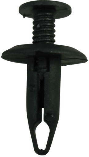 [FMT50121] Fast Mover Trim Clip Blk Screw Rivet to fit 6.5mm Hole. PK 10