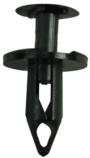 [FMT50132] Fast Mover Trim Clip Blk Push Rivet to fit 9mm Hole. PK 10