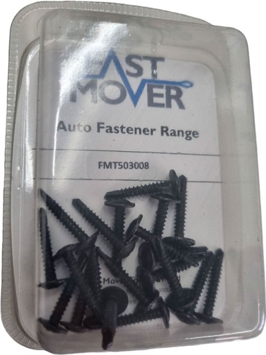 [FMT503008] Fast Mover BLACK SELF DRILLING SCREWS 4.2X25mm pk20