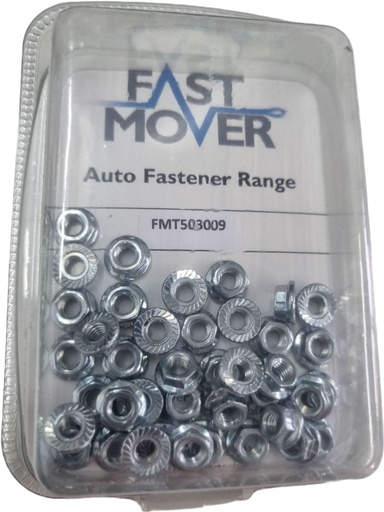 [FMT503009] Fast Mover M5 SERRATED NUTS  pk40