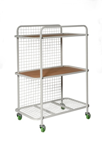 [FMT600] Fast Mover Parts storage cart. 3 shelves. Fitted with 1100 swive