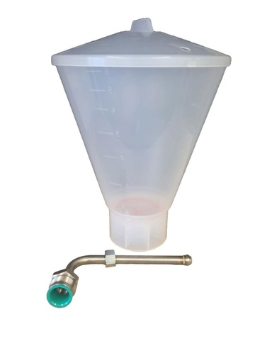 [FMT6019] Fast Mover Replacement paint hopper for diaphragm pump. Female 1/2 thread. White