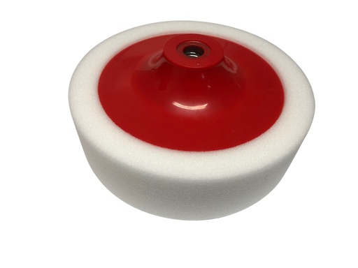 [FMT6032] Fast Mover Hard white compounding pad. 150mm with M14 thread